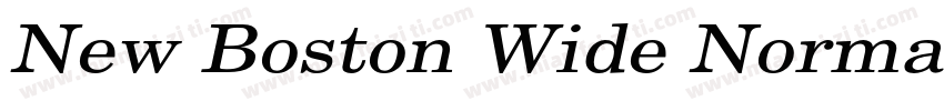 New Boston Wide Normal字体转换